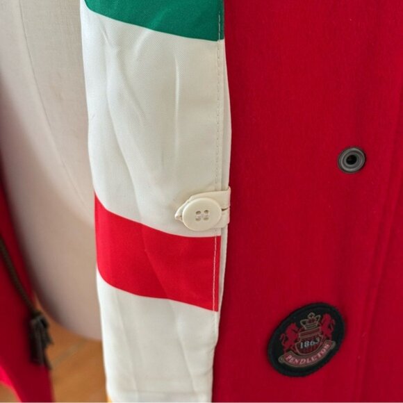 Pendleton Cherry Red Cascade Wool Coat - Picture 8 of 12